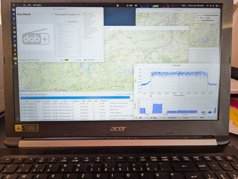 DAB+-Bandscan München Süd 2025