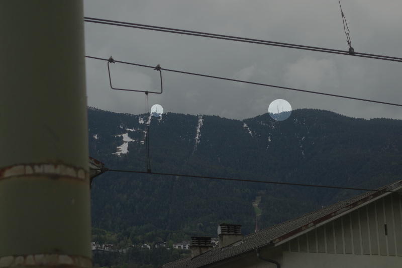 Sicht vom Bahnhof Brixen