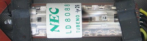 Display-Röhre von hinten
