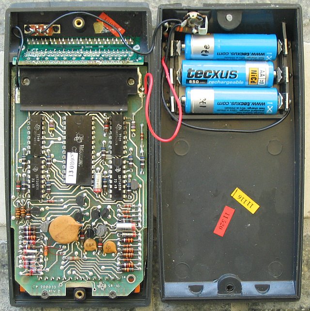 Innenleben und Batterien