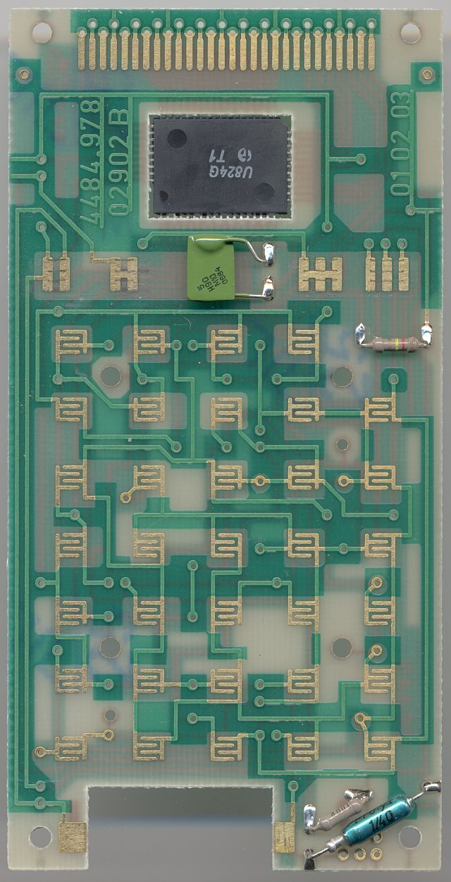 Tastaturseite der Hauptplatine